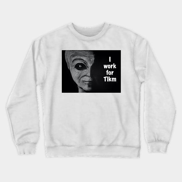 I work for Tlkm Crewneck Sweatshirt by SandiaOFC